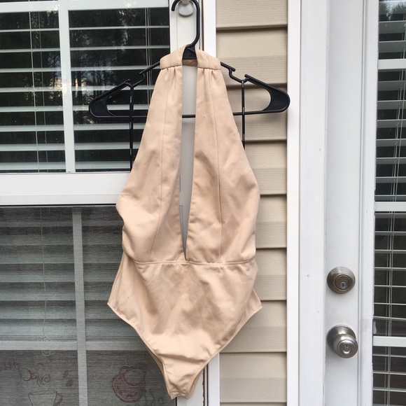 Zara Tops - Forever 21 nude backless bodysuit New with tags